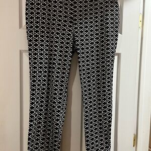 Zac & Rachel Black and White Geometric Skinny Pants
